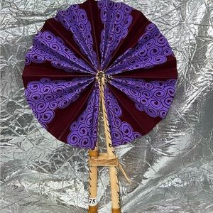 Authentic Handmade fan from Africa #78